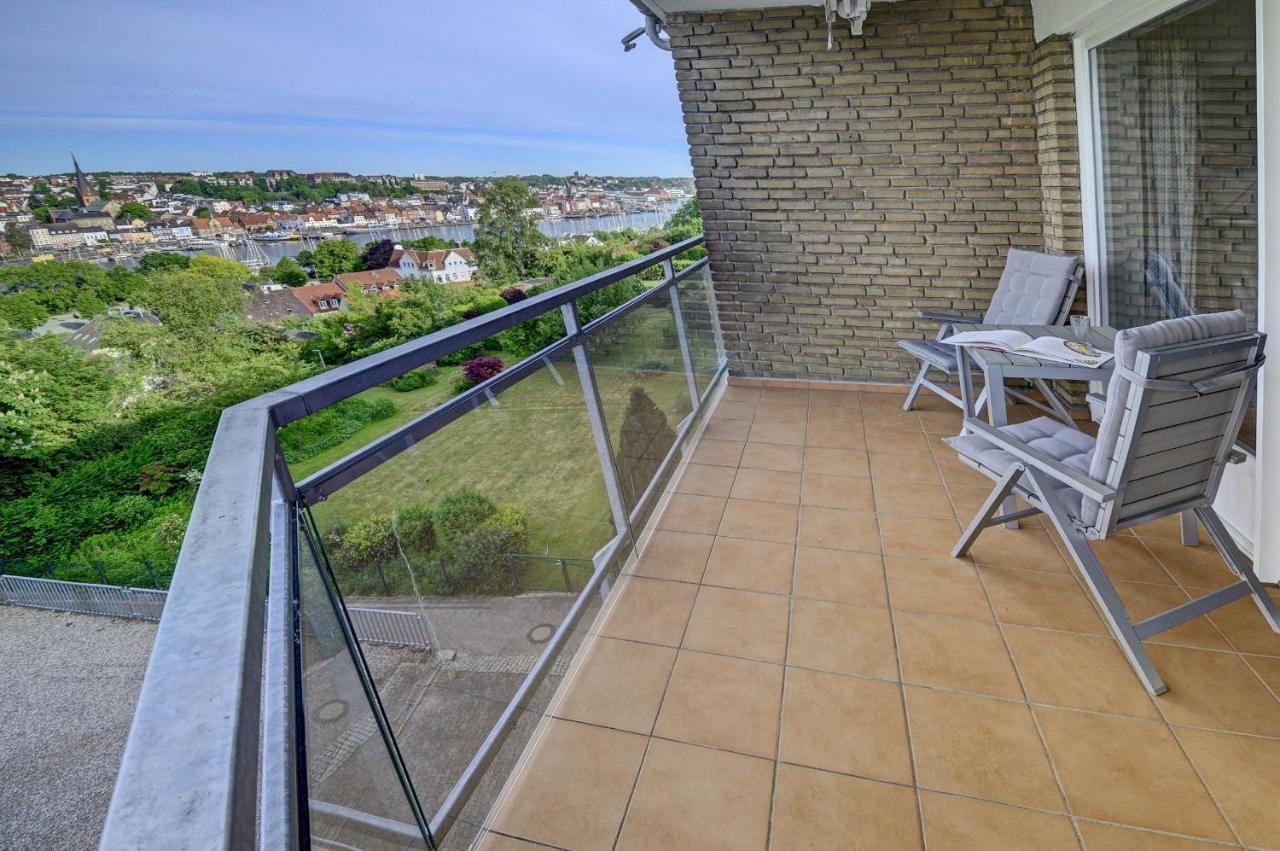 Fewo1846 - Bellevue - Sonnige 2-Zimmer-Wohnung Mit Balkon Und Hafenblick Flensburg Exterior foto